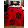 A bed with Manchester United themed bedding. Náhľad obrázku produktu