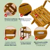 Casaria® Set da Balcone 2 Persone Resistente in Legno Anteprima dell’immagine prodotto 5