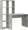 vidaXL Psací stůl betonově šedý 138,5 x 55 x 143 cm Náhled obrázku produktu 1