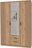 Kleiderschrank - 135 x 199 cm - 3 Türen - Artisan Eiche Produktbild-Vorschau 4