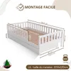 Cama infantil Crazy Pine con cajón, 200x120 cm – Cama Vista previa de la imagen del producto 9