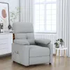 vidaXL Massagesessel Hellgrau Stoff Produktbild-Vorschau 2