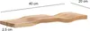 FineBuy Wandregal Akazie Massivholz 40cm - Schwebendes Produktbild-Vorschau 3
