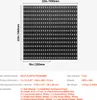 A diagram showing a pegboard with dimensions and a list of included accessories. Produktbild-Vorschau