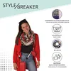 styleBREAKER Damen Loop Schal mit Leo Muster & Colour Produktbild-Vorschau 4