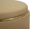 Pouf met opbergruimte, Polyurethanleerlook, diameter 46,5 x Productafbeelding-voorbeeld 3