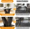 A comparison of two dining tables, highlighting the features of the product on the left versus competitor products on the right. Anteprima dell’immagine prodotto