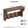 Houten kapstok met 8 haken en een plank Productafbeelding-voorbeeld 2