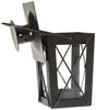 2x Mini Laterne Metall + Glas schwarz – Teelichthalter Produktbild-Vorschau 6