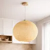 Luxolar LED Pendelleuchte E27 Rattan Boho Beige/Grau - Produktbild-Vorschau 3