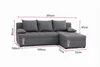 Ecksofa NERO L-Form, Universal, Modernes Bettsofa mit Produktbild-Vorschau 2