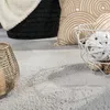Tappeto grigio con pelliccia di coniglio morbida e Anteprima dell’immagine prodotto 2