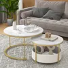 A living room setting with a couch and coffee tables. Podgląd zdjęcia produktu