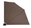 A brown privacy screen for a balcony or patio, shown from an angle against a white background. Produktbild-Vorschau