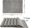 6 Stück Platzsets, Tischset gewebt 45x30 cm, Platzmatten Produktbild-Vorschau 2