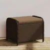 vidaXL Záhradná stolička s vankúšom hnedá 58x46x46 cm Poly Náhľad obrázku produktu 2