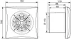 THERMEX Silent 200-300 Scandic exhaust fan Wall 180 m³/h Voir les images du produit 9