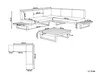 BELIANI Lounge Set Hellbraunes Akazienholz 5-Sitzer mit Produktbild-Vorschau 8