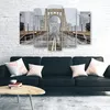 5-teiliges leinwandbild brooklyn-brücke new york 100x70 cm Produktbild-Vorschau 3