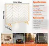 SucceBuy Ekran kominkowy, 980 x 758 mm, ekran iskrowy z Podgląd zdjęcia produktu 7
