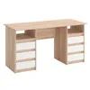 KOMTO Schreibtisch mit Schubladen - Oslo 140 x 60 x 74 cm Produktbild-Vorschau 1