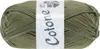 A ball of green yarn with a label. Produktbild-Vorschau
