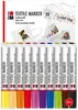 Marabu Textilmarker "Textile Marker" 10er Set Produktbild-Vorschau 2
