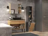BDW, Badezimmerschrank mit Wäschekorb, 2 Türen, 174x31x30, Produktbild-Vorschau 5