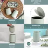 Set da bagno eluno TESERO 5 pezzi con dispenser per sapone, Anteprima dell’immagine prodotto 6