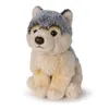 A plush toy wolf is sitting on a white background. Podgląd zdjęcia produktu