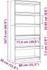vidaXL Bibliothèque/séparateur de pièce Blanc 80x30x167,4 Voir les images du produit 8