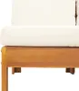 vidaXL Gartensofa ohne Armlehnen mit Kissen 2-Sitzer Produktbild-Vorschau 3