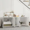 Katzenklo-Schrank Katzenhaus mit Tür Trennwand Produktbild-Vorschau 2