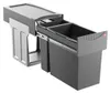 A pull-out kitchen waste bin system with two compartments. Produktbild-Vorschau