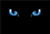 Wallario Poster - Blaue Katzenaugen bei Nacht, Kunstdruck Produktbild-Vorschau 1