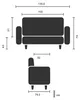 hjh OFFICE Lounge Sofa CURACAO Kunstleder Couch Polstersofa Produktbild-Vorschau 3