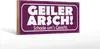 Holzschild Spruch 27x10cm Geiler Arsch Schade um`s Gesicht Produktbild-Vorschau 2