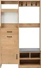 A hallway furniture set with a coat rack, shoe bench, and storage. Voir les images du produit