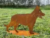 Edelroest hond, schapendoor, staand, 80x57 cm, op platte Productafbeelding-voorbeeld 2