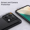 A close-up view of a phone case, highlighting its screen and camera protection features with measurements. Produktbild-Vorschau
