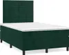 vidaXL Boxspringbett mit Matratze & LED Dunkelgrün 120x190 Produktbild-Vorschau 2