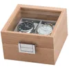 Holz Uhrenkoffer für 2 Uhren Uhrenpräsentation Produktbild-Vorschau 4