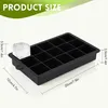 Eiswürfelform Silikon 3er Set mit Deckel, große 3,5cm Produktbild-Vorschau 3