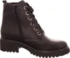 A black leather boot on a white background. Anteprima dell’immagine prodotto