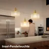 Sklenené závesné svetlo Vintage závesná lampa so skleneným Náhľad obrázku produktu 7