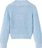 Kinder-Strickjacke Blau Gr. 104 V-Ausschnitt Lange Ärmel Produktbild-Vorschau 2
