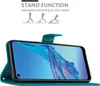 Cadorabo Housse pour Oppo A53s en FLORAL BLEU Housse de Voir les images du produit 3