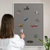 Magnettafel 100x70 cm mit weißem Rahmen - Magnetische Produktbild-Vorschau 2