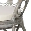 vidaXL Chaise de salle à manger avec coussin Gris Naturel Voir les images du produit 4