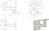 Support de main courante fixation en quatre points, Voir les images du produit 2